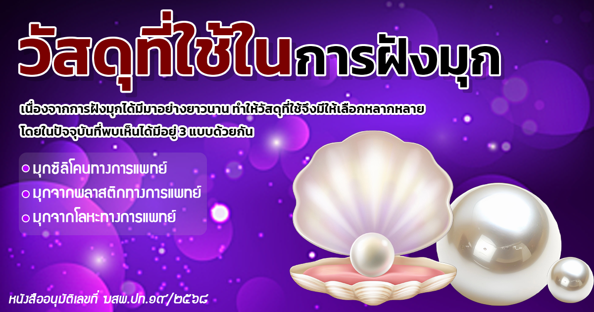 วัสดุที่ใช้ในการฝังมุก มุกซิลิโคน มุกจากพลาสติก มุกจากโลหะ ผ่าเบนซ์ ฝังมุก